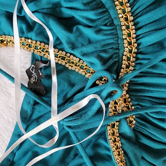 Sky Halter Mini Dress - Picture 6 of 6